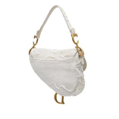 Dior Embroidered Canvas Camouflage Saddle Bag Rovelle Bags
