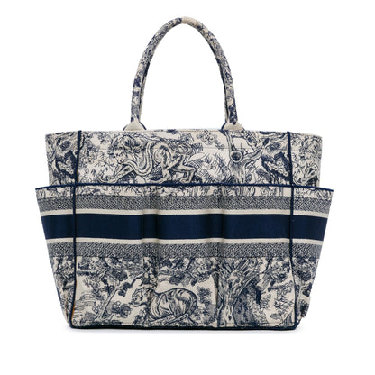 Dior Embroidered Toile De Jouy Catherine Tote (SHG-onfvYr) Rovelle Bags