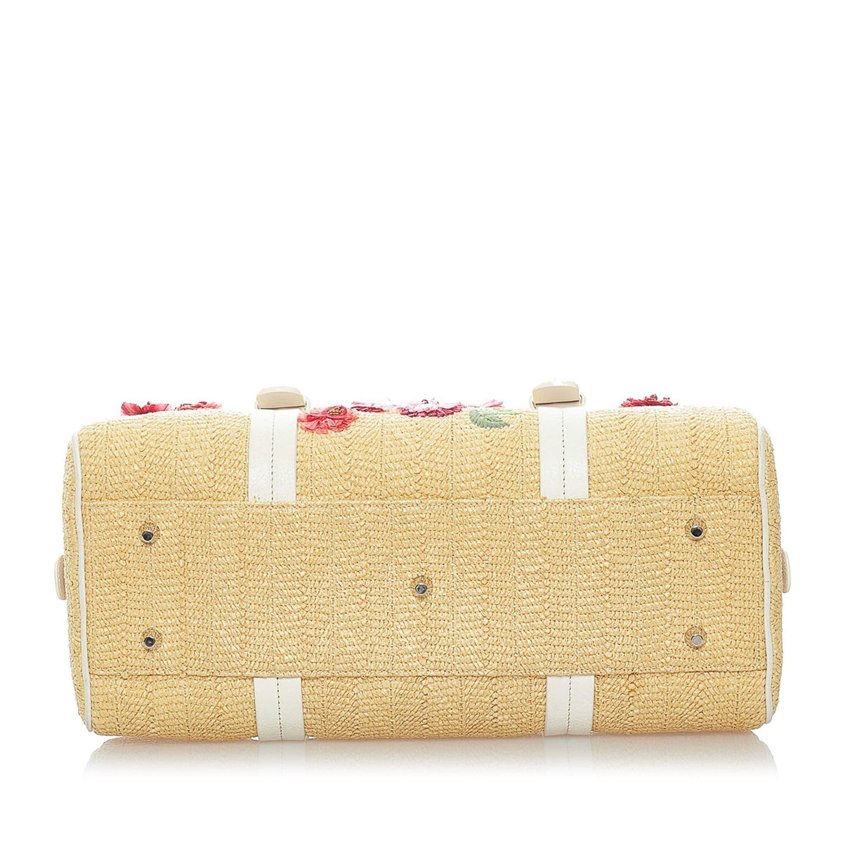 Dior Floral Raffia Handbag (SHG-33577) Rovelle Bags