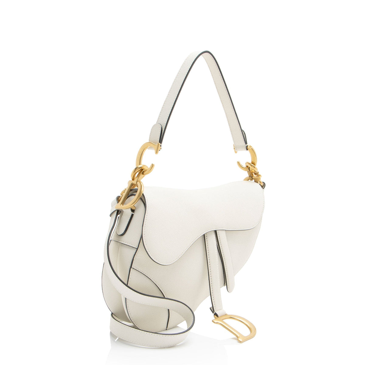 Dior Grained Calfskin Saddle Dual Strap Crossbody (SHF-vqP4ME) Rovelle Bags