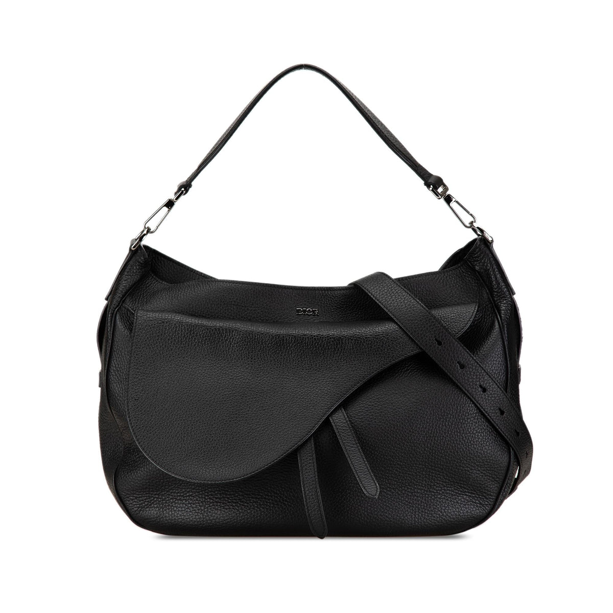 Dior Grained Calfskin Saddle Soft Bag (SHG-n8ertx) Rovelle Bags
