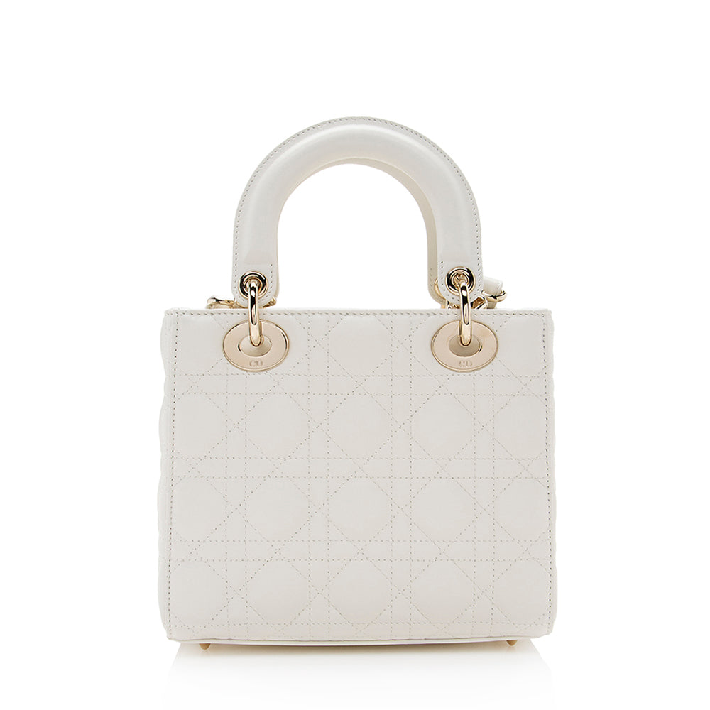 Dior Lambskin Cannage Small Tote (SHF-19216) Rovelle Bags