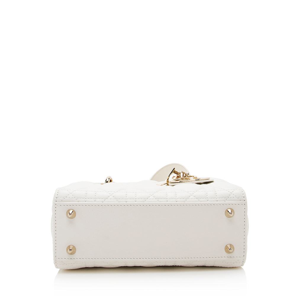 Dior Lambskin Cannage Small Tote (SHF-19216) Rovelle Bags