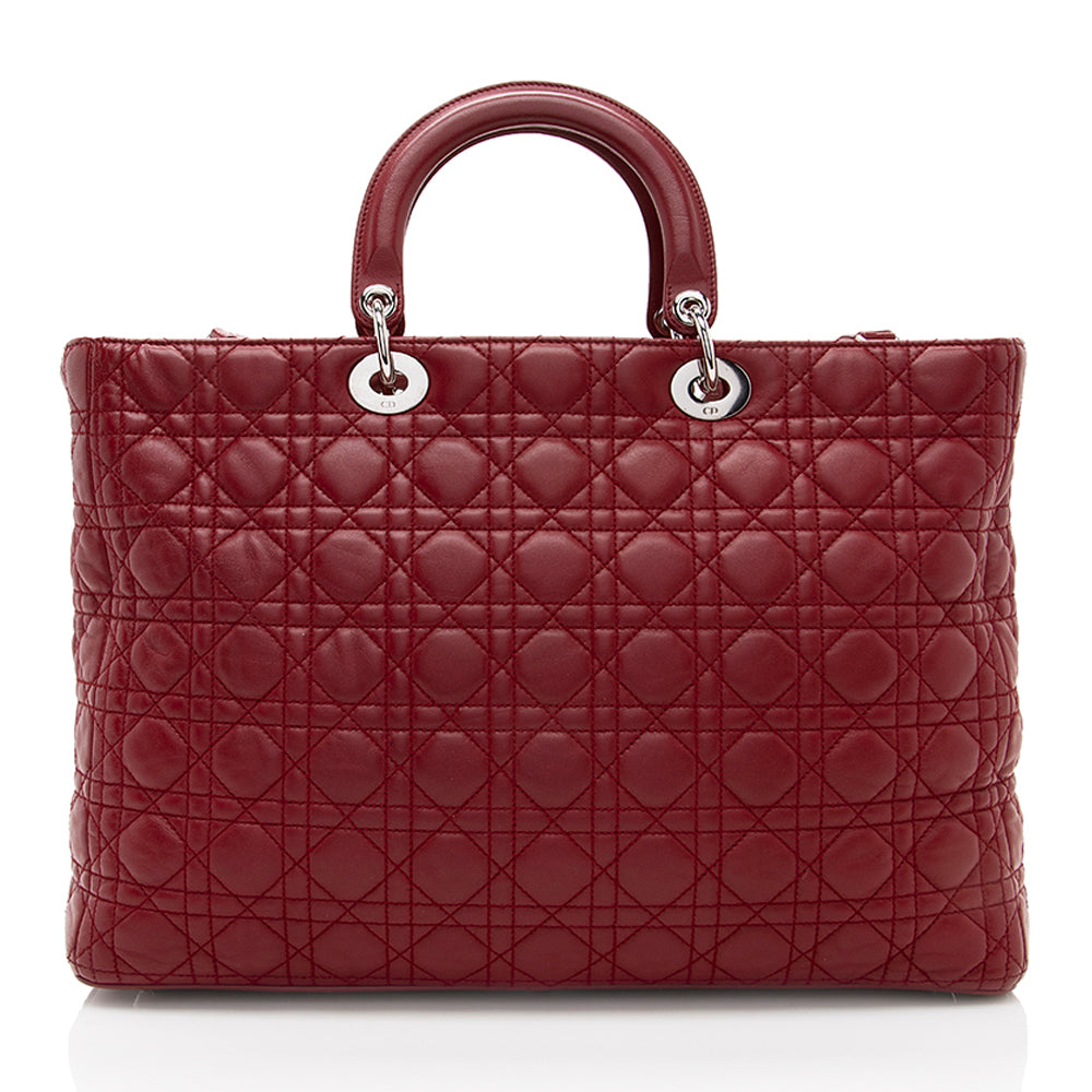 Dior Lambskin Dior Extra Large Tote (SHF-17888) Rovelle Bags