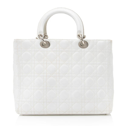 Dior Lambskin Dior Large Tote - FINAL (SHF-23256) Rovelle Bags