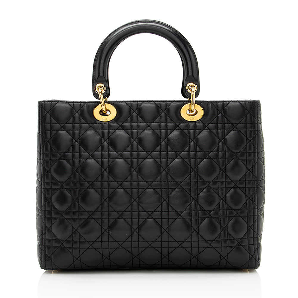 Dior Lambskin Dior Large Tote (SHF-20974) Rovelle Bags