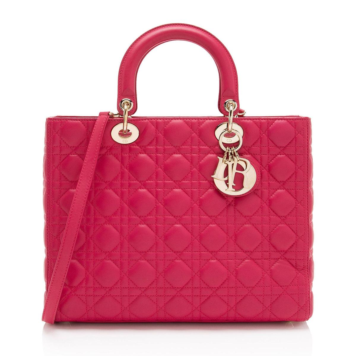 Dior Lambskin Dior Large Tote (SHF-OVsaOG) Rovelle Bags