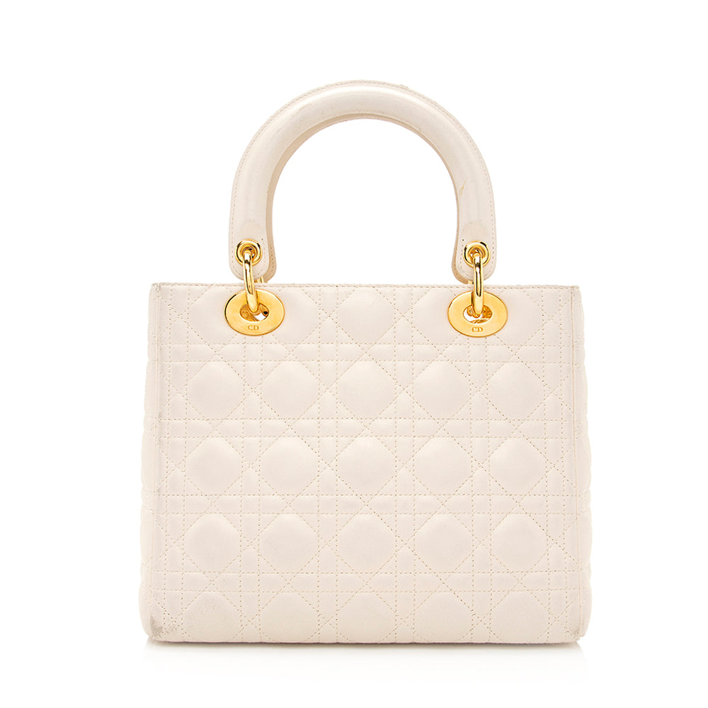Dior Lambskin Dior Medium Tote (SHF-20989) Rovelle Bags