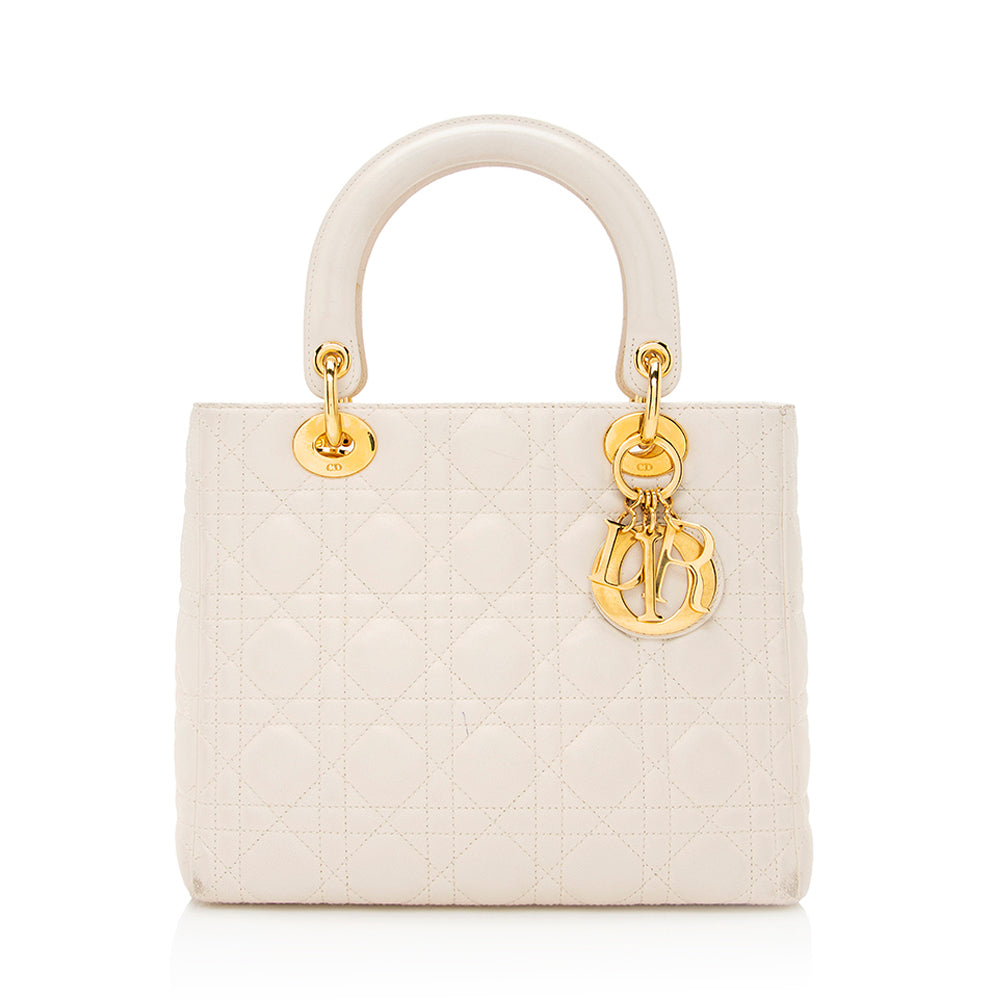 Dior Lambskin Dior Medium Tote (SHF-20989) Rovelle Bags