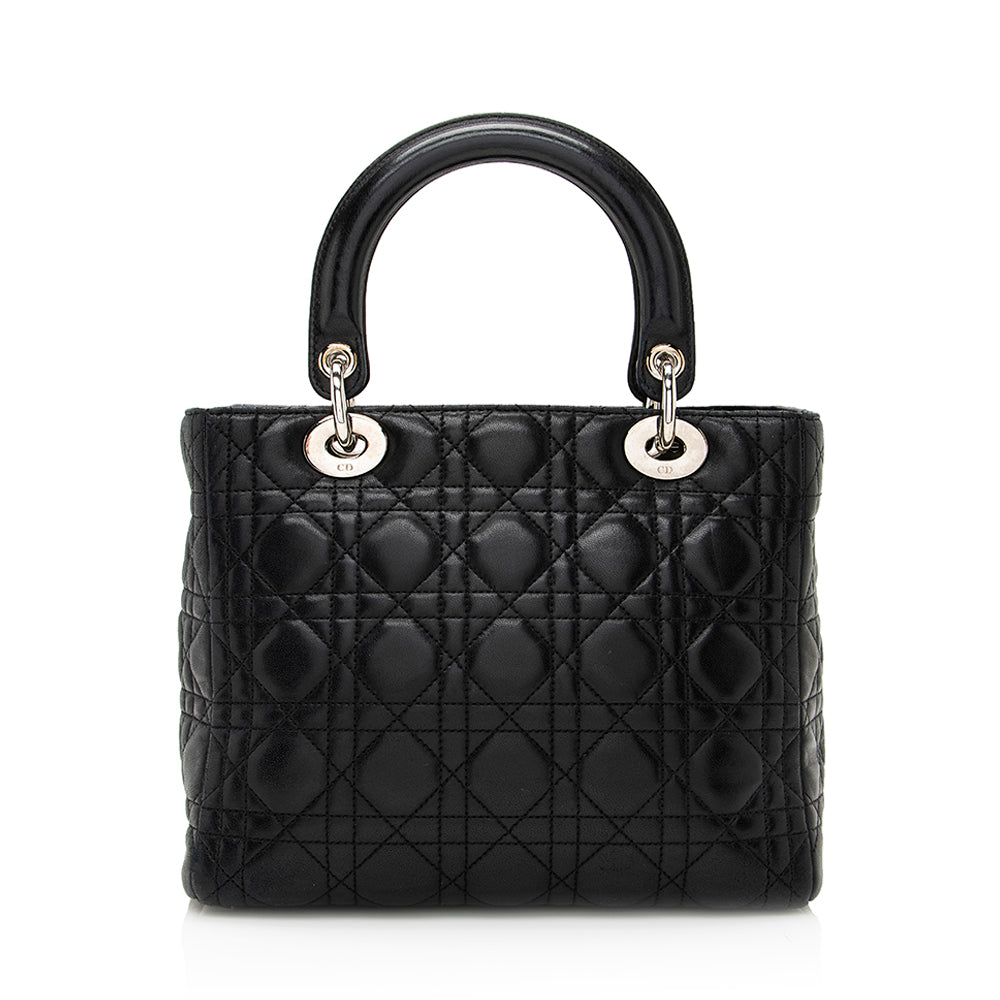 Dior Lambskin Dior Medium Tote (SHF-20990) Rovelle Bags