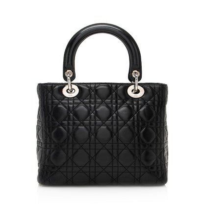 Dior Lambskin Dior Medium Tote (SHF-20990) Rovelle Bags