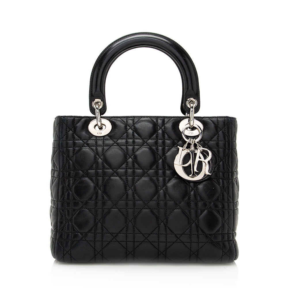 Dior Lambskin Dior Medium Tote (SHF-20990) Rovelle Bags