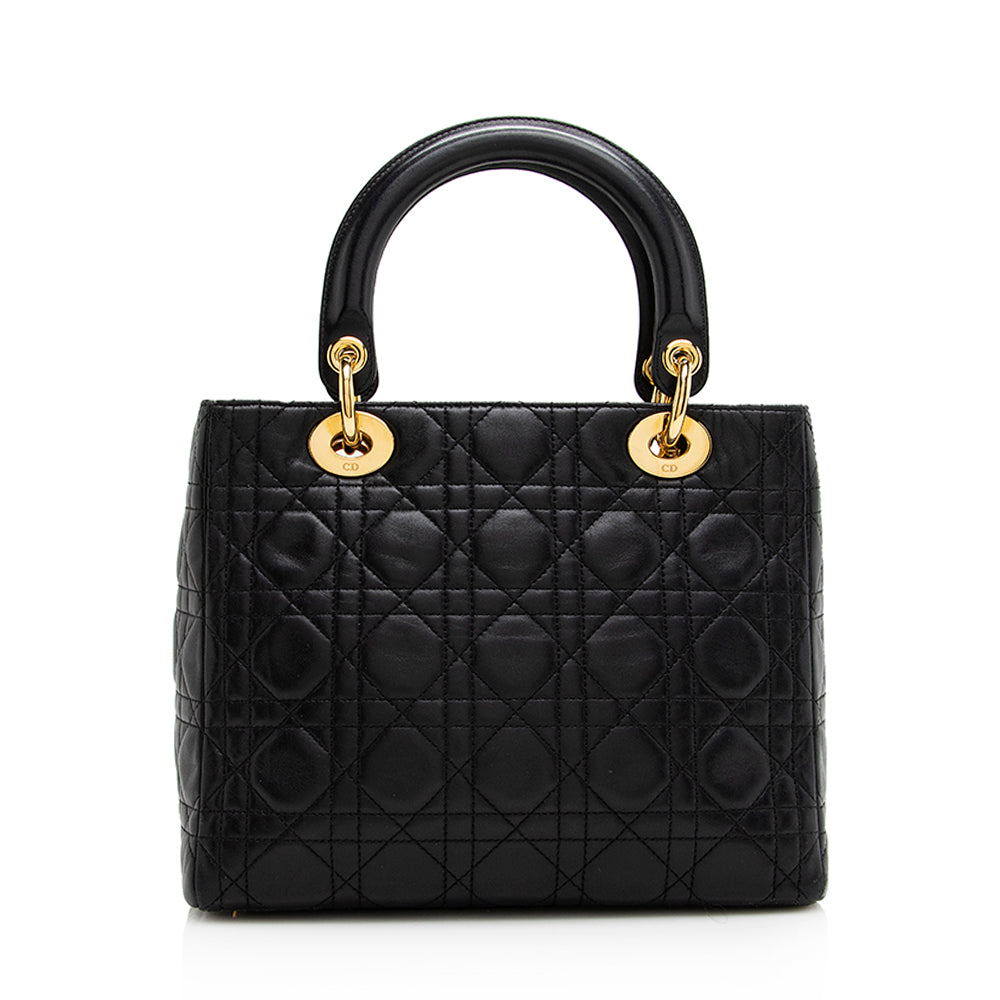 Dior Lambskin Dior Medium Tote (SHF-20903) Rovelle Bags