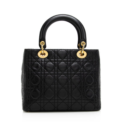 Dior Lambskin Dior Medium Tote (SHF-20903) Rovelle Bags