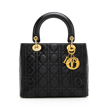 Dior Lambskin Dior Medium Tote (SHF-20903) Rovelle Bags