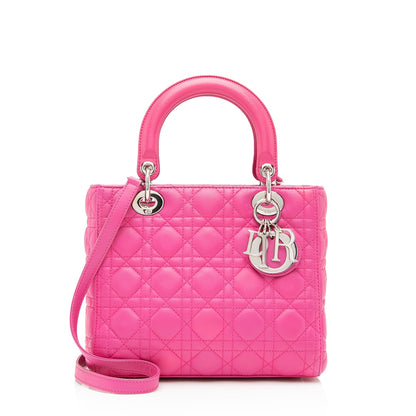 Dior Lambskin Dior Medium Tote (SHF-uBEc2G) Rovelle Bags