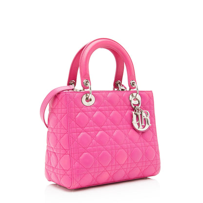 Dior Lambskin Dior Medium Tote (SHF-uBEc2G) Rovelle Bags