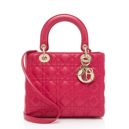 Dior Lambskin Dior Medium Tote (SHF-kYzD71) Rovelle Bags