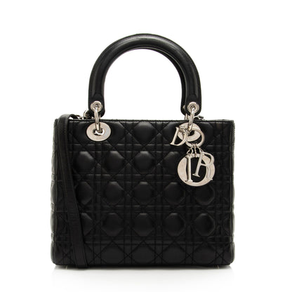 Dior Lambskin Dior Medium Tote (SHF-PCV3Bo) Rovelle Bags