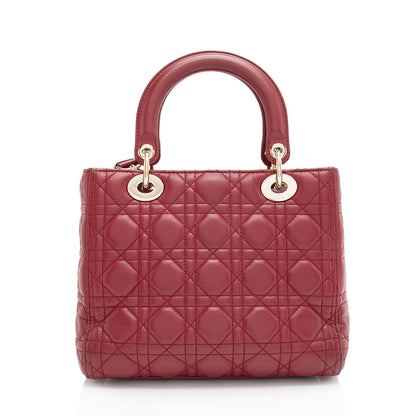 Dior Lambskin Dior Medium Tote (SHF-NvDj1u) Rovelle Bags