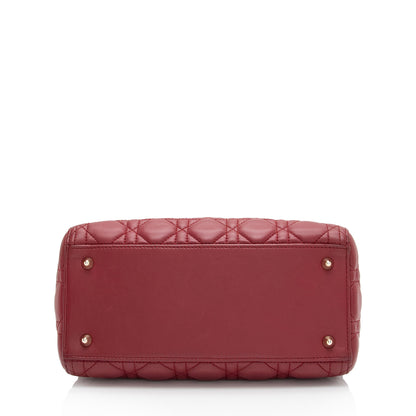 Dior Lambskin Dior Medium Tote (SHF-NvDj1u) Rovelle Bags