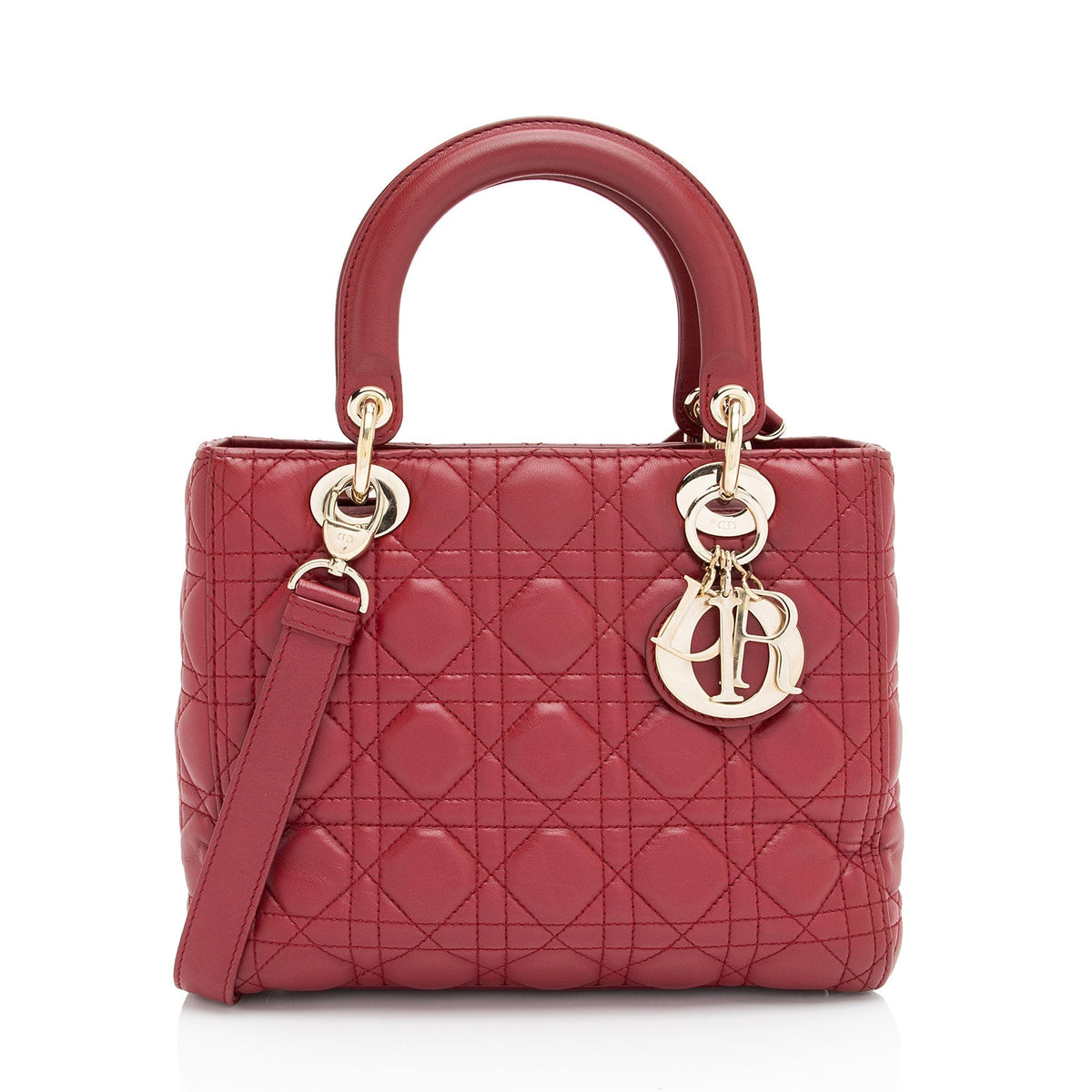 Dior Lambskin Dior Medium Tote (SHF-NvDj1u) Rovelle Bags