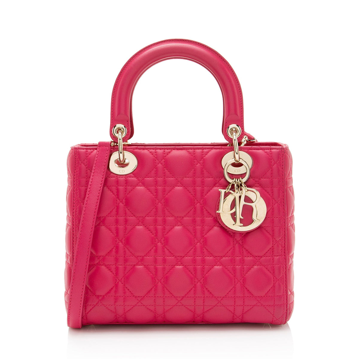 Dior Lambskin Dior Medium Tote (SHF-i1fx7x) Rovelle Bags