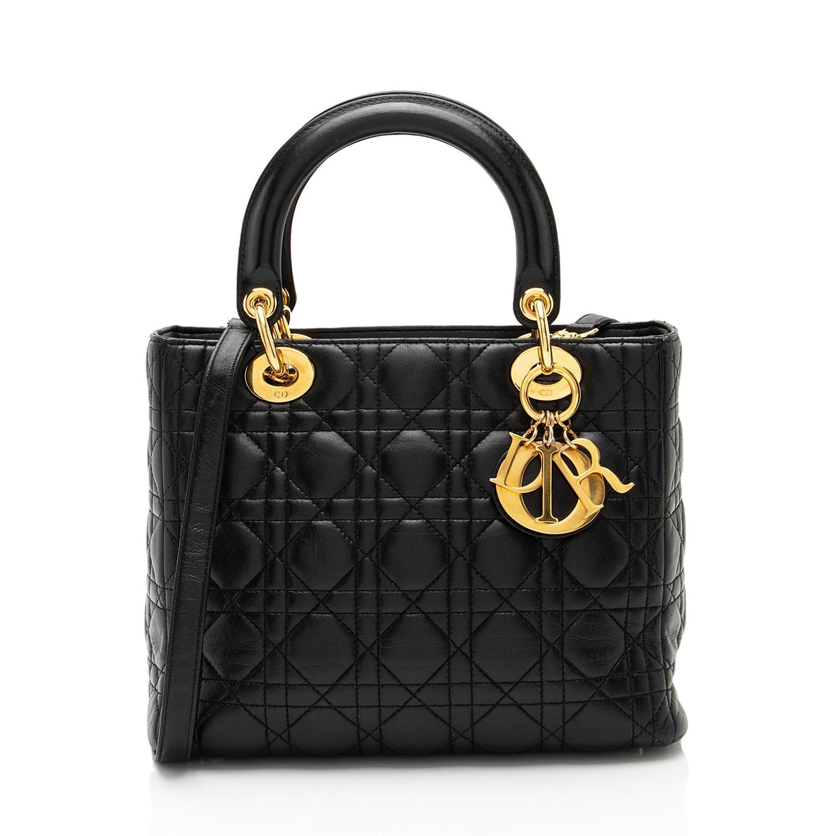 Dior Lambskin Dior Medium Tote (SHF-aNlTPc) Rovelle Bags