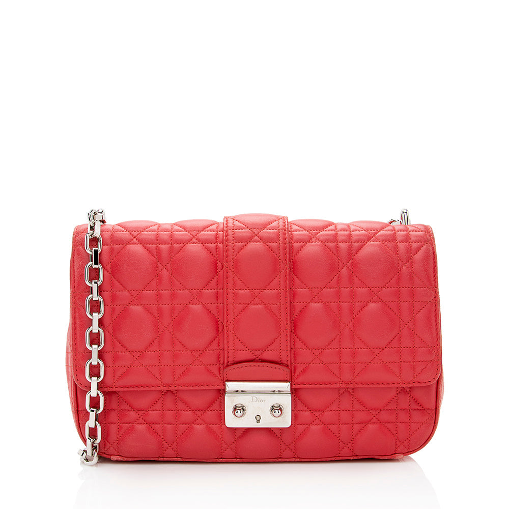 Dior Lambskin Miss Dior Medium Flap Bag - FINAL (SHF-21858) Rovelle Bags