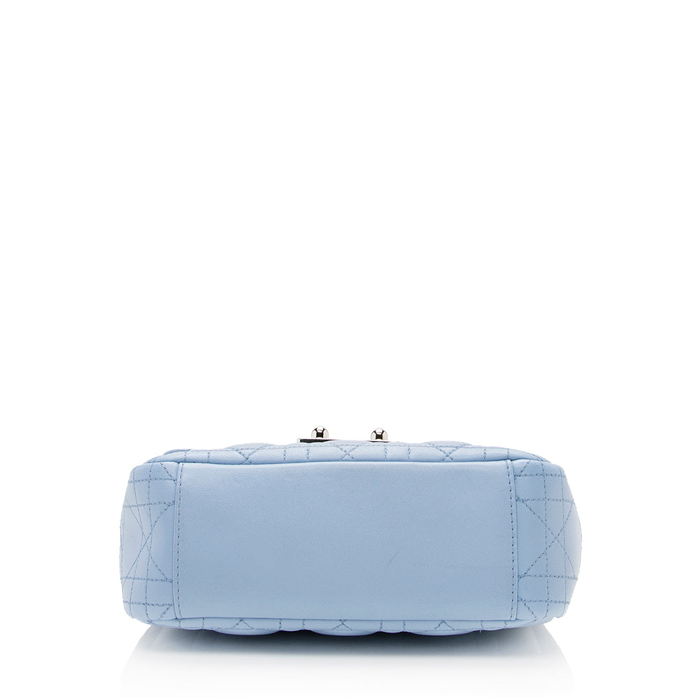 Dior Lambskin Miss Dior Promenade Shoulder Bag (SHF-19225) Rovelle Bags