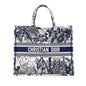 Dior Large Canvas Embroidered Palm Tree Toile De Jouy Book Tote Rovelle Bags