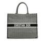 Dior Large Canvas Houndstooth Embroidered Book Tote Rovelle Bags