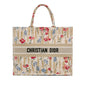 Dior Large Embroidered Hibiscus Book Tote (SHG-jZD0DI) Rovelle Bags