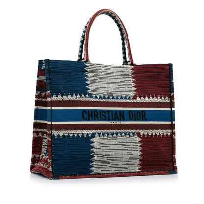Dior Large French Flag Book Tote (SHG-8tPSdj) Rovelle Bags