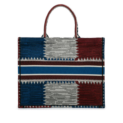 Dior Large French Flag Book Tote (SHG-vWHMYc) Rovelle Bags