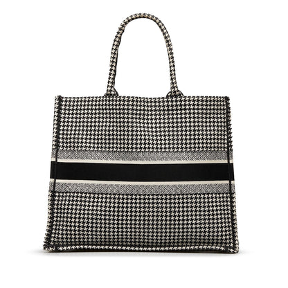 Dior Large Houndstooth Book Tote Rovelle Bags