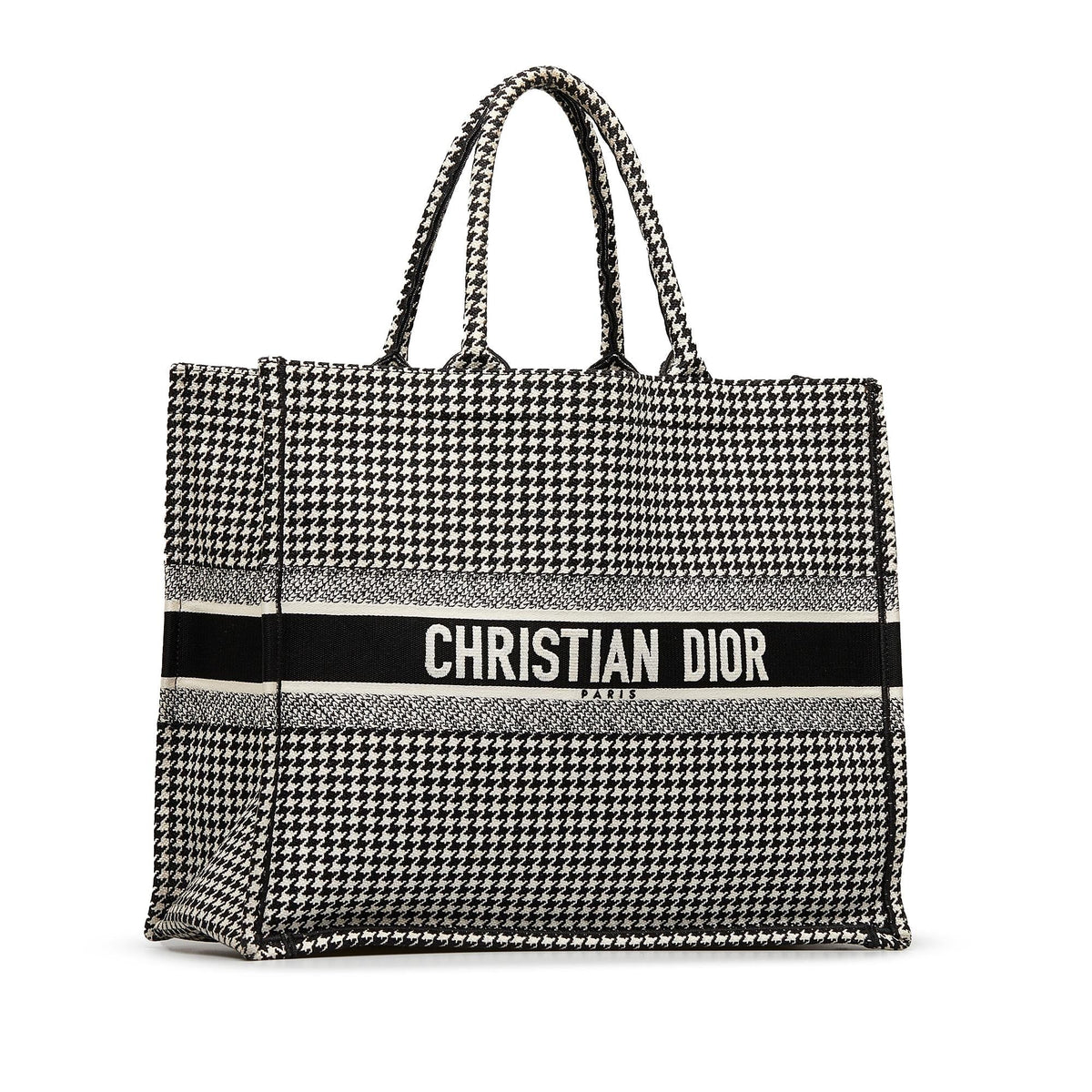 Dior Large Houndstooth Book Tote Rovelle Bags