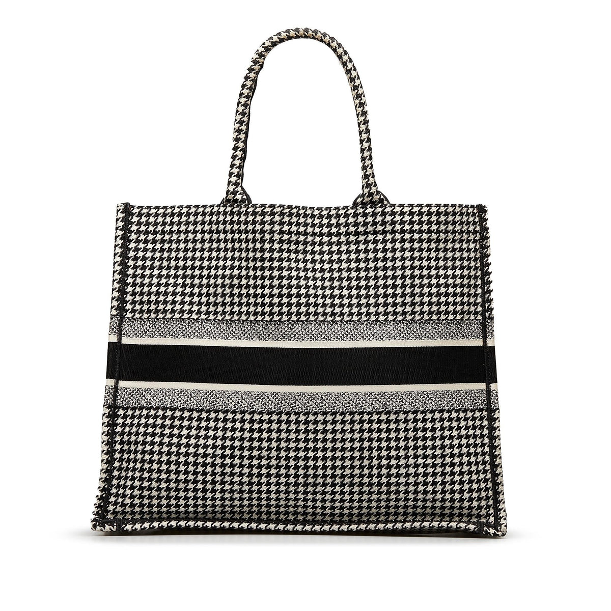 Dior Large Houndstooth Book Tote Rovelle Bags