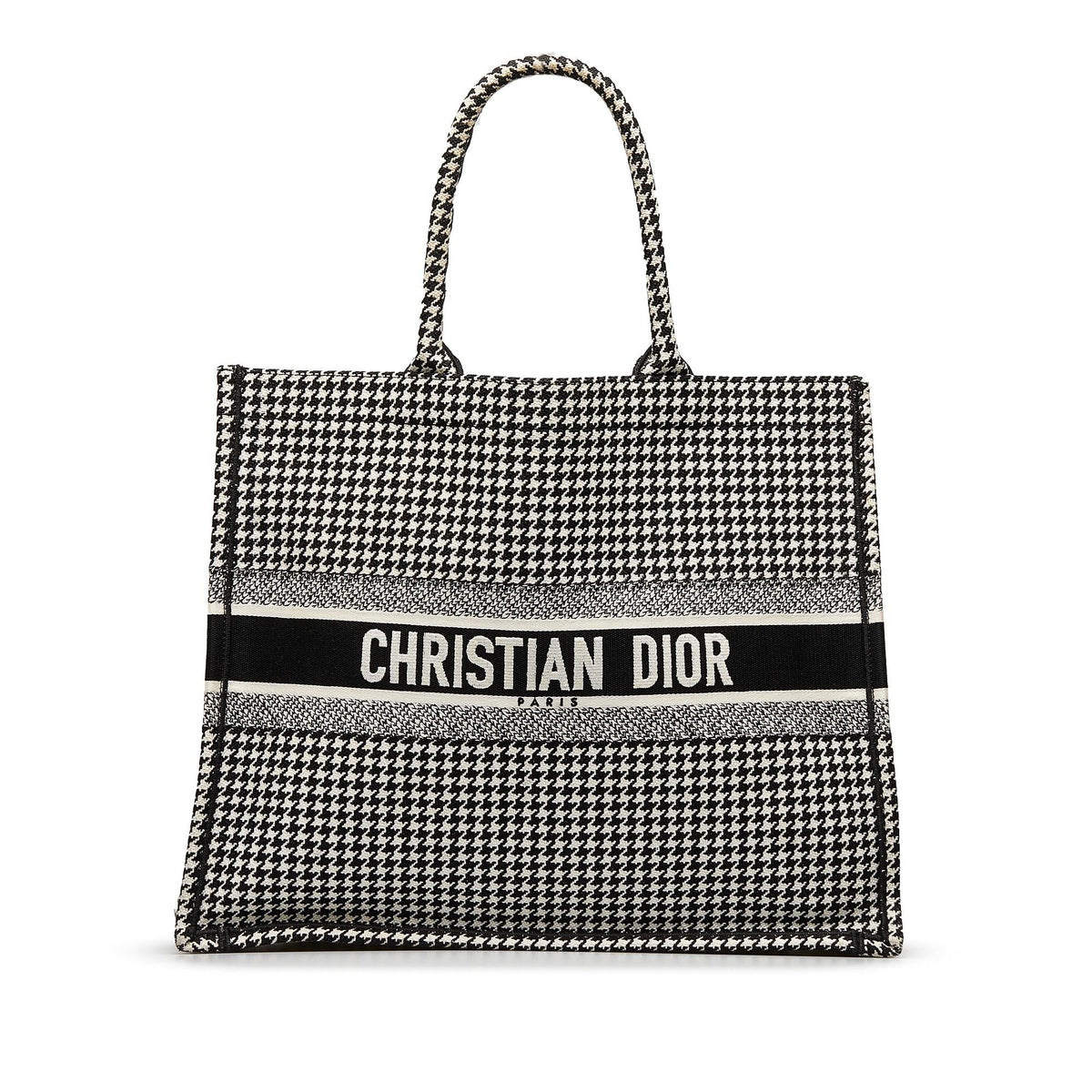 Dior Large Houndstooth Book Tote Rovelle Bags