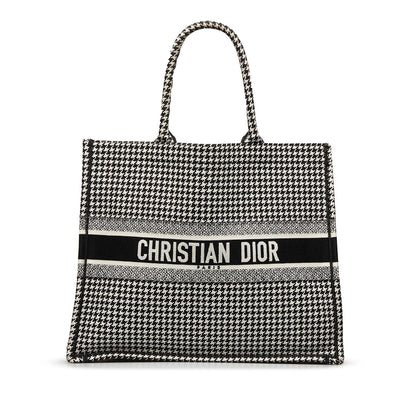 Dior Large Houndstooth Book Tote Rovelle Bags