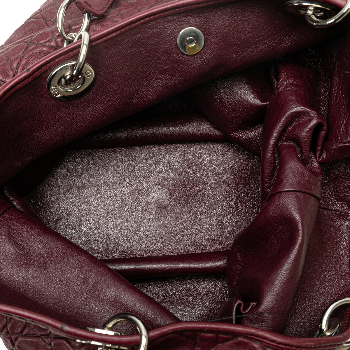 Dior Large Lambskin Cannage Dior Soft Shopping Tote (SHG-kg4Y5I) Rovelle Bags