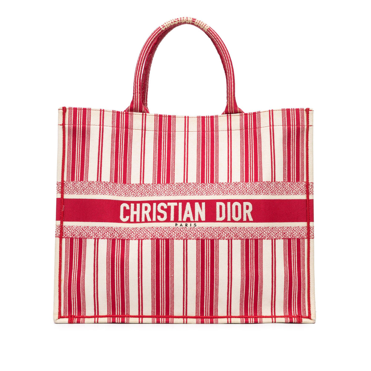Dior Large Striped Book Tote Rovelle Bags