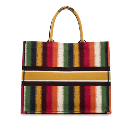 Dior Large Striped Book Tote Rovelle Bags