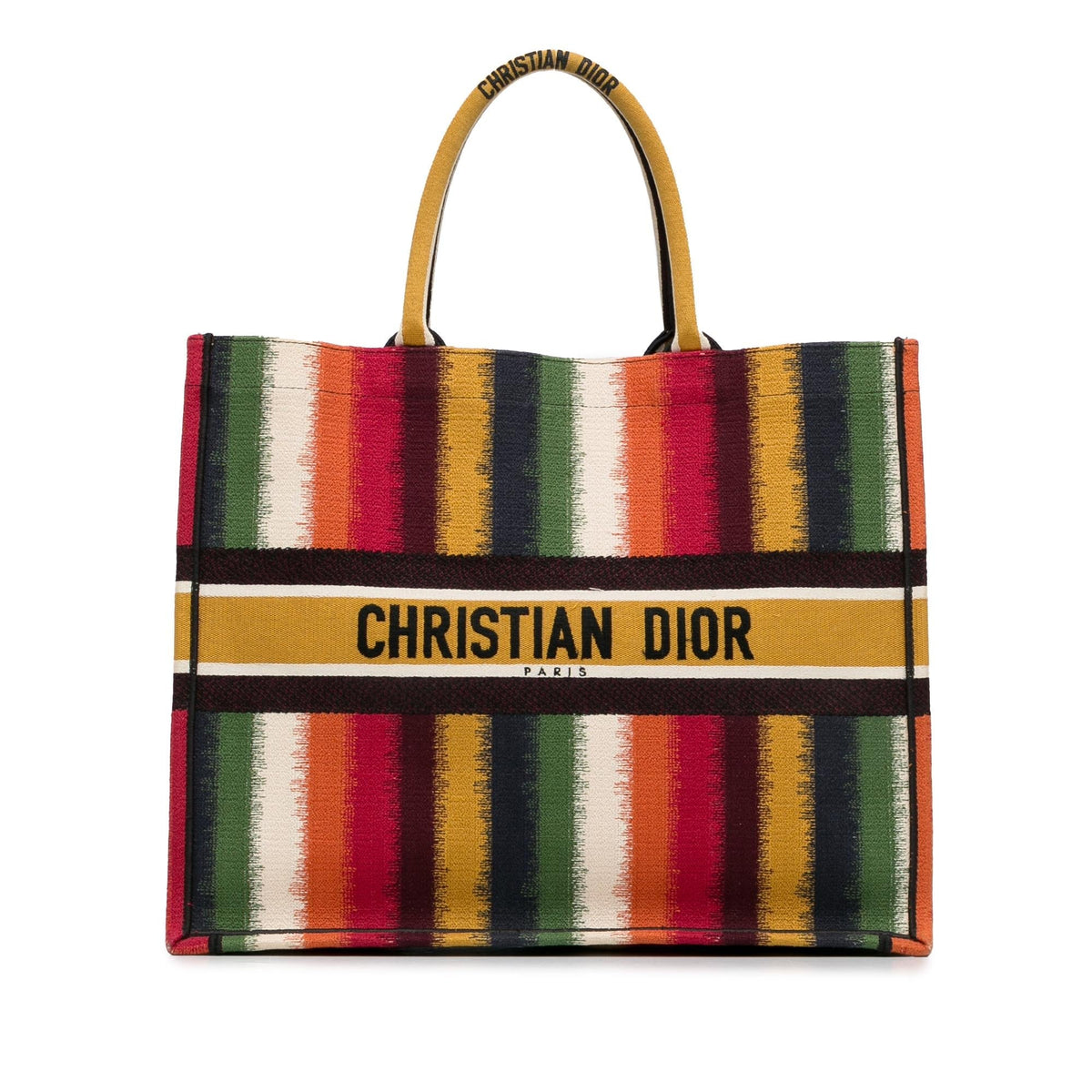 Dior Large Striped Book Tote Rovelle Bags