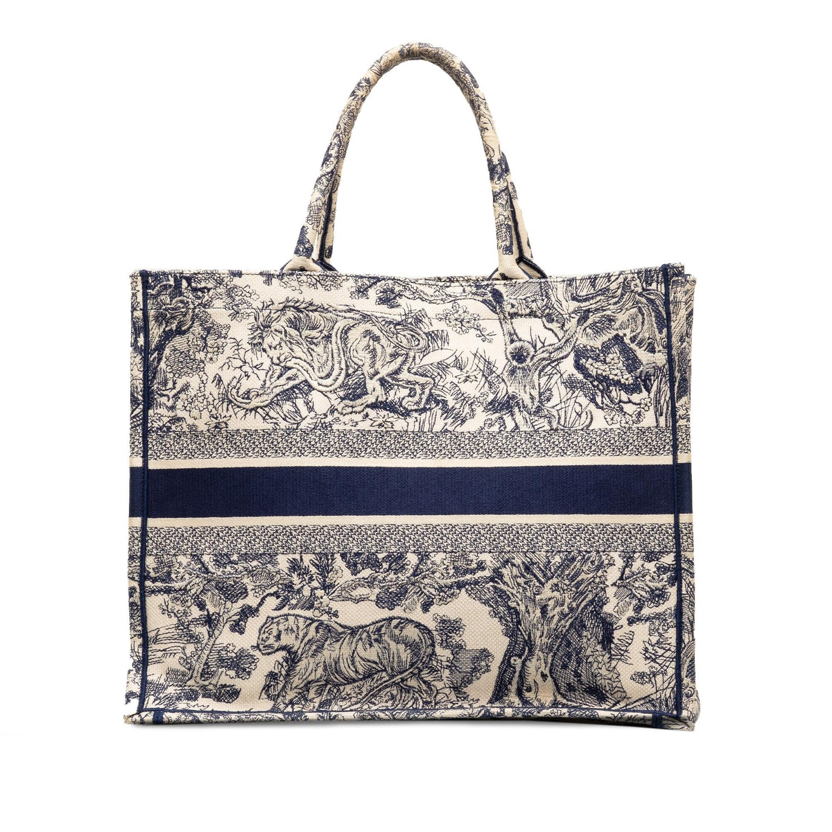 Dior Large Toile De Jouy Book Tote (SHG-zBob0t) Rovelle Bags