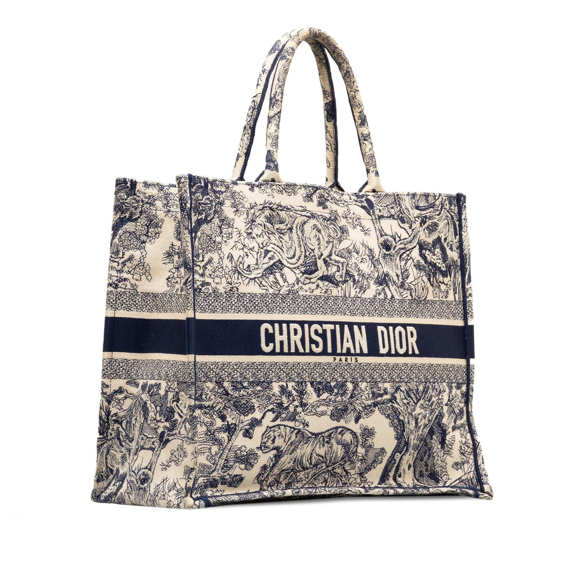 Dior Large Toile De Jouy Book Tote (SHG-zBob0t) Rovelle Bags