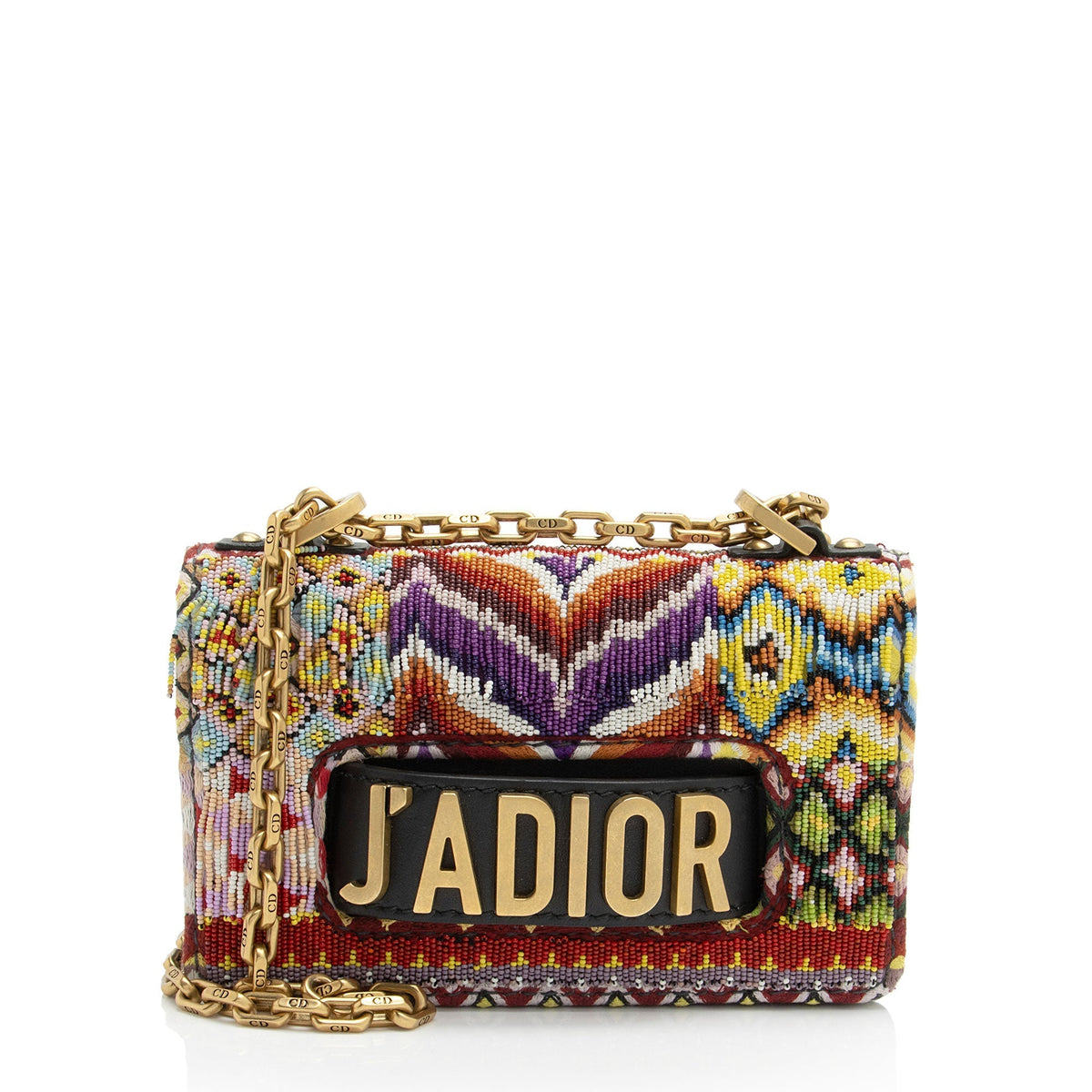 Dior Leather Beaded J'adior Flap Bag (SHF-bgcNXp) Rovelle Bags