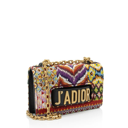Dior Leather Beaded J'adior Flap Bag (SHF-bgcNXp) Rovelle Bags