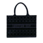 Dior Medium Cannage Embroidered Book Tote (SHG-fvzewU) Rovelle Bags