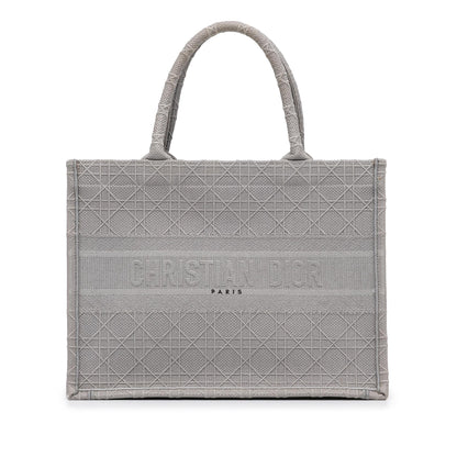 Dior Medium Cannage Embroidered Book Tote Rovelle Bags